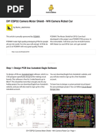 DIY ESP32 Camera Motor Shield - Wifi Camera Robot Car: Step 1: Design PCB Use Autodesk Eagle Software