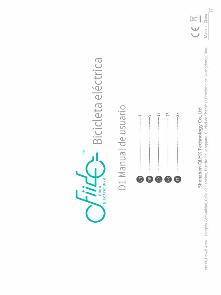 fiido d2 user manual pdf