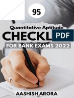 Quant Checklist 95 PDF 2022 by Aashish Arora