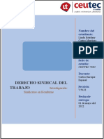 Movimientos Sindicales en Honduras | PDF | Sindicato | Derecho laboral