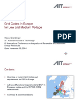 Grid Codes in Europe For Low and Medium Voltage: Roland Bründlinger AIT Austrian Institute of Technology