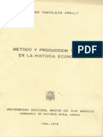 1979 - Tantaleán Arbulú, Javier - Método y Producción Teórica en La Historia Económica
