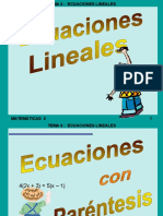 Resolución de ecuaciones lineales con ejemplos