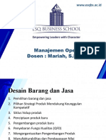 Manajemen Operasi Pertemuan 6