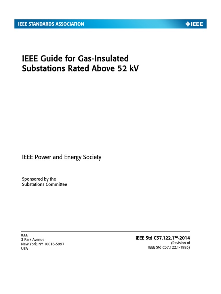 IEEE STD C37 122 1 2014 IEEE Guide | PDF | Electrical Substation | High ...