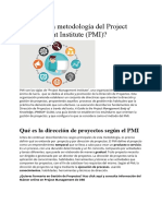 Conoces La Metodología Del Project Management Institute