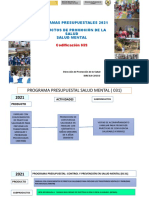 Programas Presupuestales Salud Mental His