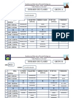 HORARIO 4to GRADO CORREGIDO