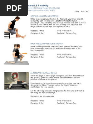 Leg Stretching Exercises Pdf