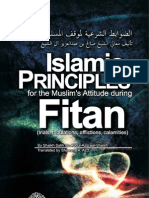 Principles During Times of Fitan