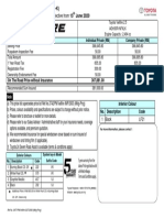 Price List For Peninsular Malaysia Effective From 15: UMW Toyota Motor SDN BHD (60576-K) June 2020