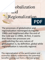 Globalization and Regionalization