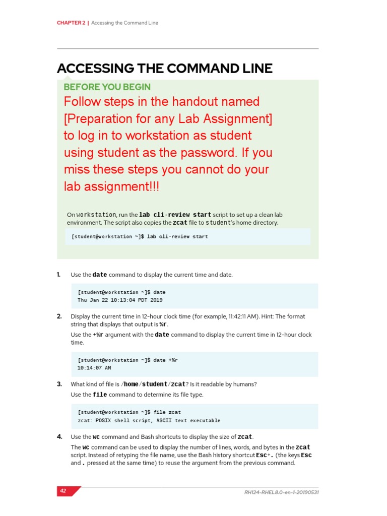 Chapter02-Accessing The Command Line | Download Free PDF | Command Line ...