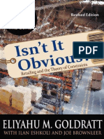 Isnt It Obvious by Eliyahu M. Goldratt, Ilan Eshkoli, Joe Brownleer