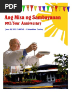 Download ang misa ng sambayanan 10th year anniversary final by joy in the spirit of the lord SN57888545 doc pdf