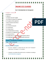 Online CCC Classes: Chapter Outline