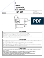 Safety manual for NP 50A pneumatic nailer