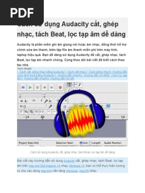 3. Mở và Nhập Tập Tin Âm Thanh