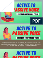 Active and Passive Voice - Progressive and Perfect Tense