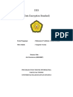 DES (Data Encryption Standard) : Dosen Pengampu: Muhammad Yusfahmi, S.Kom., M.Kom Mata Kuliah: Computer Scurity