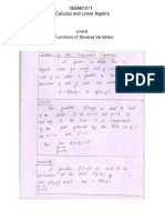 Unit-2 Functions of Several Variables Hand Written Notes