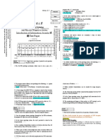 Student exam paper with ID and course details