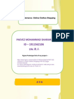 1911562106 - PARVEZ MOHAMMAD SHARIAR- 朴维- E-commerce-Online Clothes Shopping