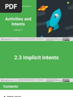 Activities and Intents: Lesson 2