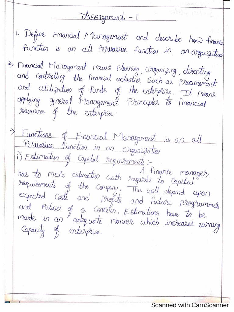 FM Assignment | PDF
