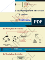 Nptel: Iiot Analytics and Data Management: Introduction