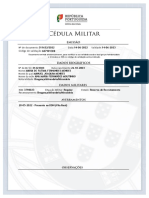 Cédula Militar: #De Documento: Data: Validade: Código de Validação