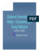 Ultrasonic Examination of Welds Characterizing of Indications (Compatibility Mode)