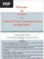 Administrative Communication