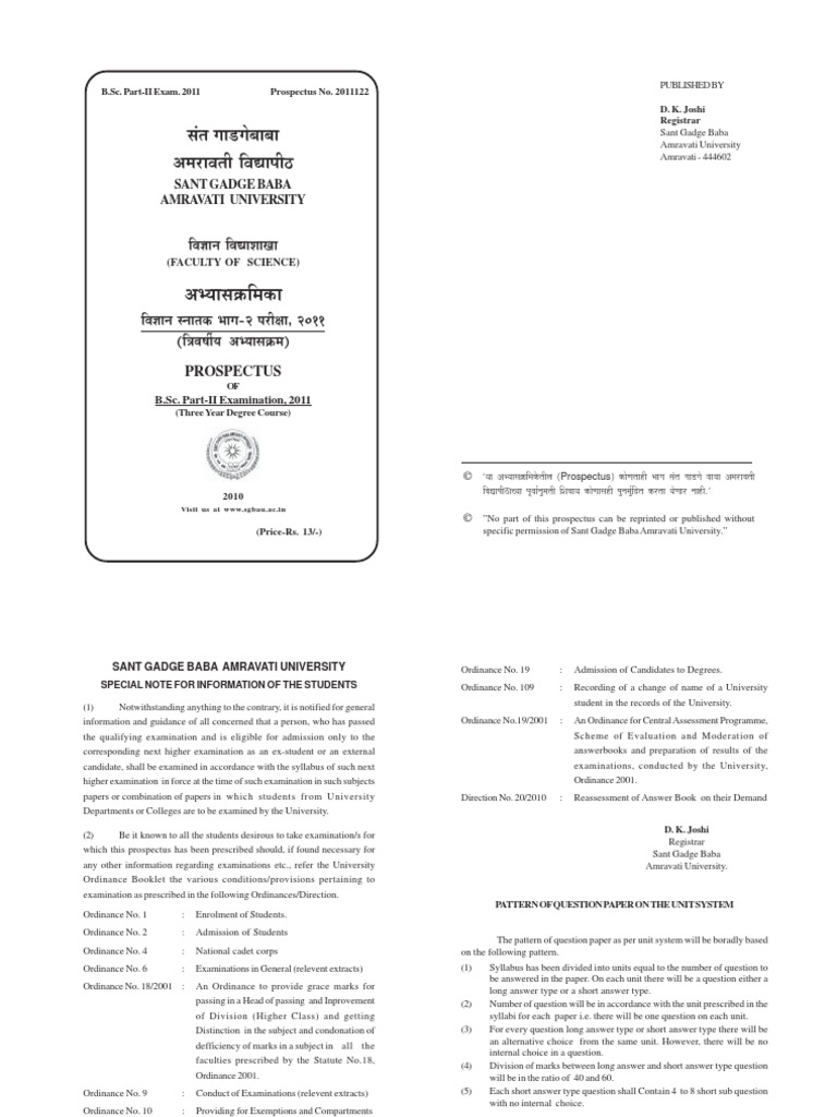 B SC - II-10 | PDF | Calculus Of Variations | Statistics