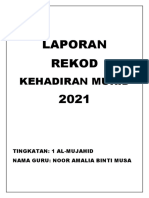 Cover Laporan Rekod Kehadiran 2021