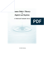 James Dale's Theory of Baptizo and Baptism