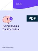 How To Build A Quality Culture