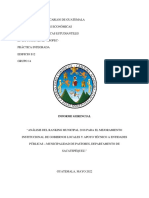 Informe Gerencial - Municipalidad de Pastores