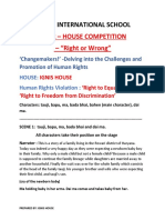 Podar International School: Inter - House Competition - "Right or Wrong"