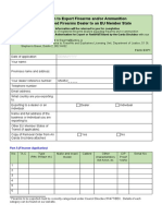 Application To Export Firearms And/or Ammunition by A Registered Firearms Dealer To An EU Member State