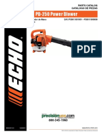 Echo PB-250 Blower (Ser No P30911001001 - P30911999999) Illustrated Parts List