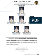 Senior High School Department: Science, Technology, Engineering and Mathematics Approval Sheet