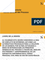 Teoría General del Proceso Civil: Conflictos de Intereses y Principios Procesales