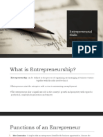 Entrepreneurial Skills AC 2
