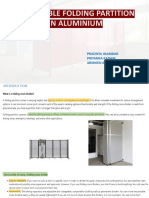 Removable Folding Partition in Aluminium: Presentation by