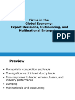6.export Decisions, Outsourcing, and Multinational Enterprises