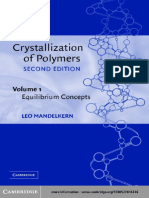 Mandelkern - Crystallization of Polymers 2E, Volume 1 Equilibrium Concepts (2002)