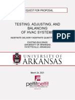 UA HVAC Testing and Fume Hood RFP