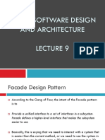 SE202-SOFTWARE DESIGN AND ARCHITECTURE LECTURE 9 FACADE PATTERN
