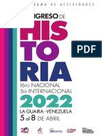 PROGRAMA CONGRESO HISTORIA